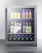 24" Wide Built-In Beverage Cooler, ADA Compliant - Summit ALBV2466CSS - Summit - Wine Fridge Pros