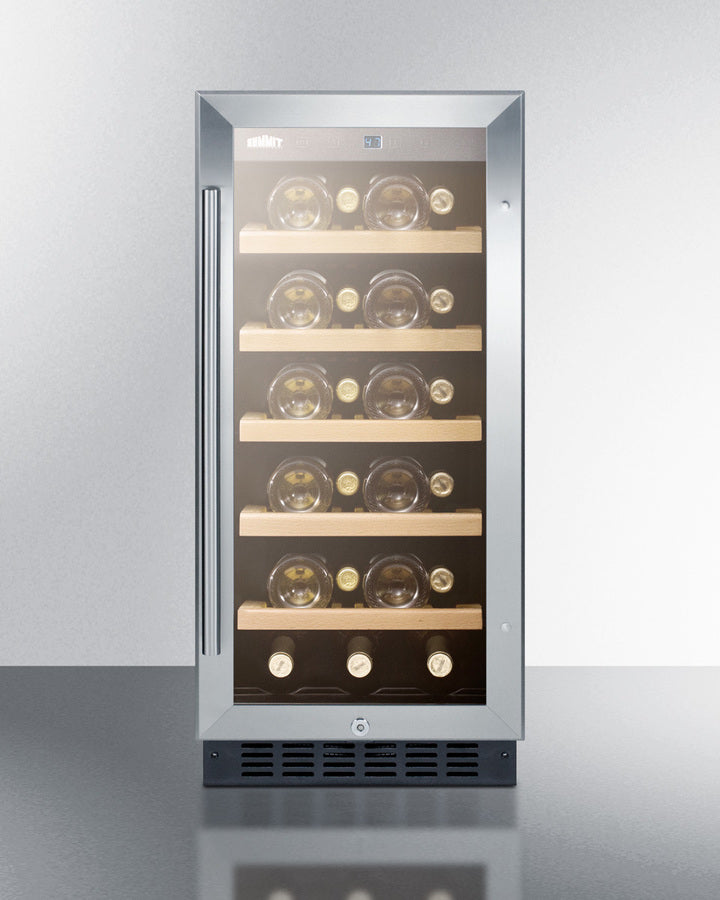 15" Wide Built-In Wine Cellar, ADA Compliant - Summit ALWC15CSS - Summit - Wine Fridge Pros