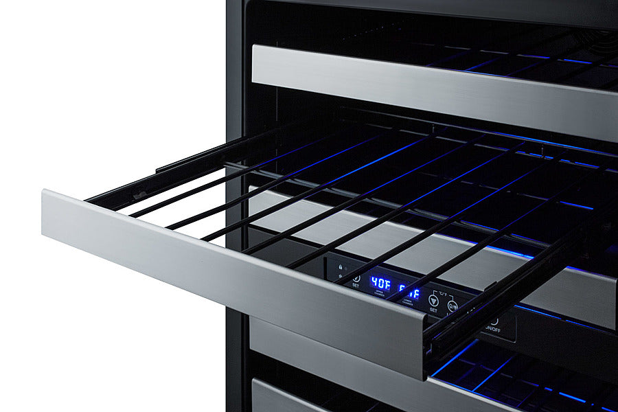 24" Wide Built-In Wine Cellar, ADA Compliant - Summit ALWC532CSS - Summit - Wine Fridge Pros