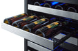 24" Wide Combination Dual-Zone Wine Cellar and 2-Drawer Refrigerator-Freezer (Panels Not Included) - Summit SWCDRF24PNR - Summit - Wine Fridge Pros