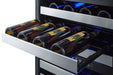 24" Wide Combination Dual-Zone Wine Cellar and 2-Drawer All-Refrigerator - Summit SWCDAR24 - Summit - Wine Fridge Pros