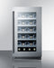 18" Wide Built-In Wine Cellar - Summit CL18WCCSS - Summit - Wine Fridge Pros