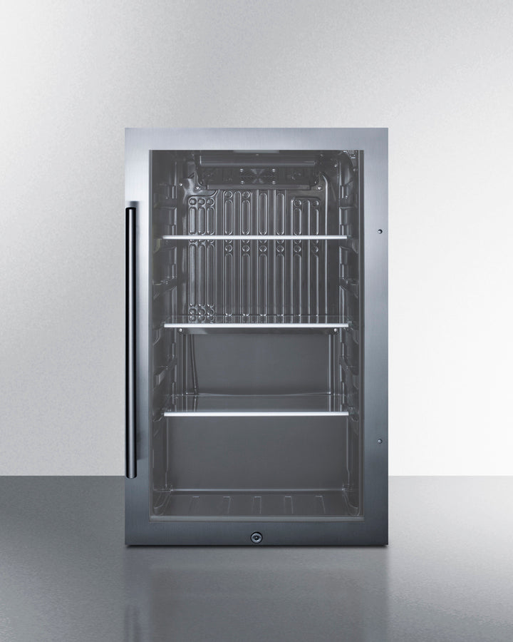 Shallow Depth Indoor/Outdoor Beverage Cooler - Summit SPR488BOSCSS - Summit - Wine Fridge Pros