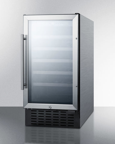 18" Wide Built-In Wine Cellar, ADA Compliant - Summit SWC1840BCSSADA - Summit - Wine Fridge Pros